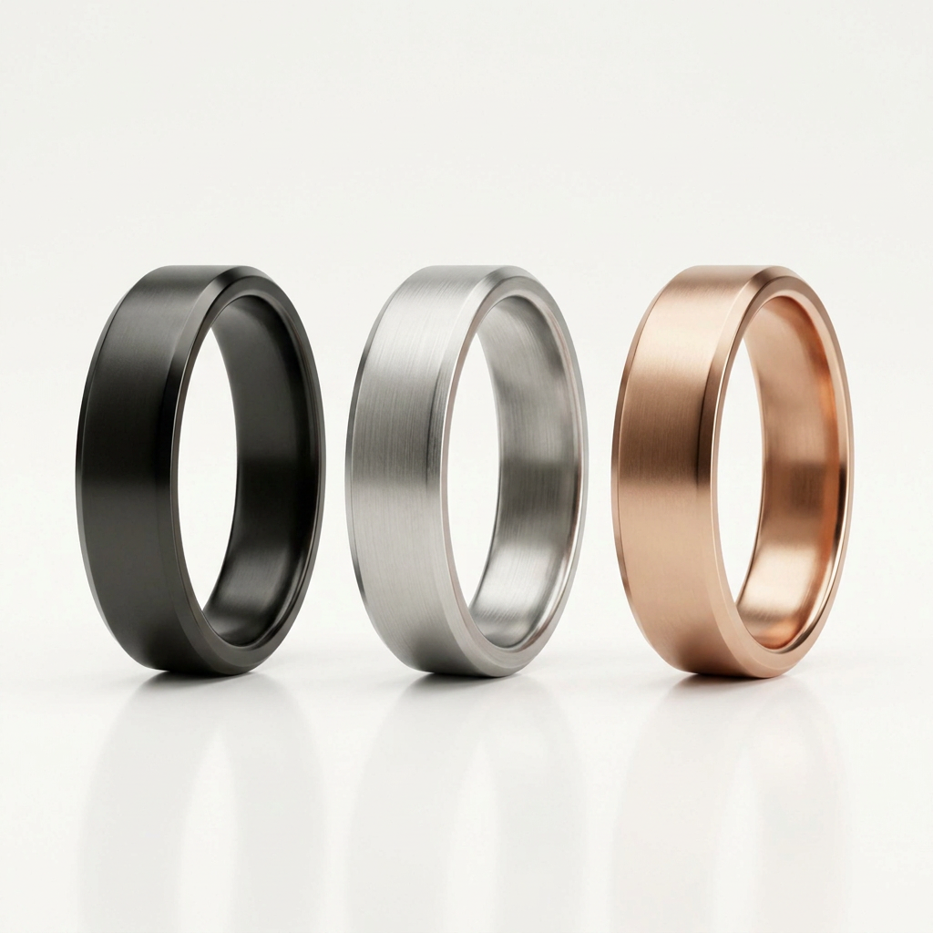 Smart Health Ring in black, silver and rose gold