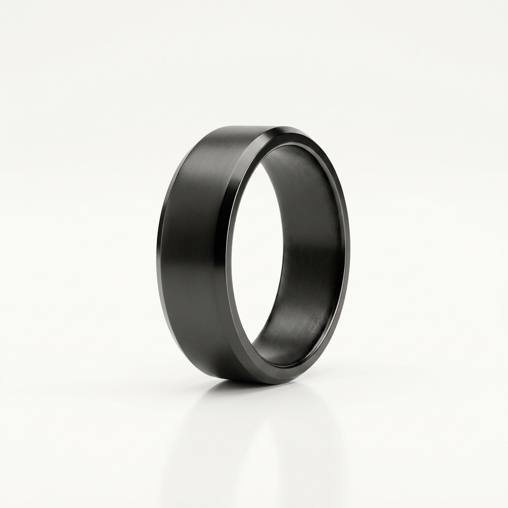 Smart Health Ring in matte black