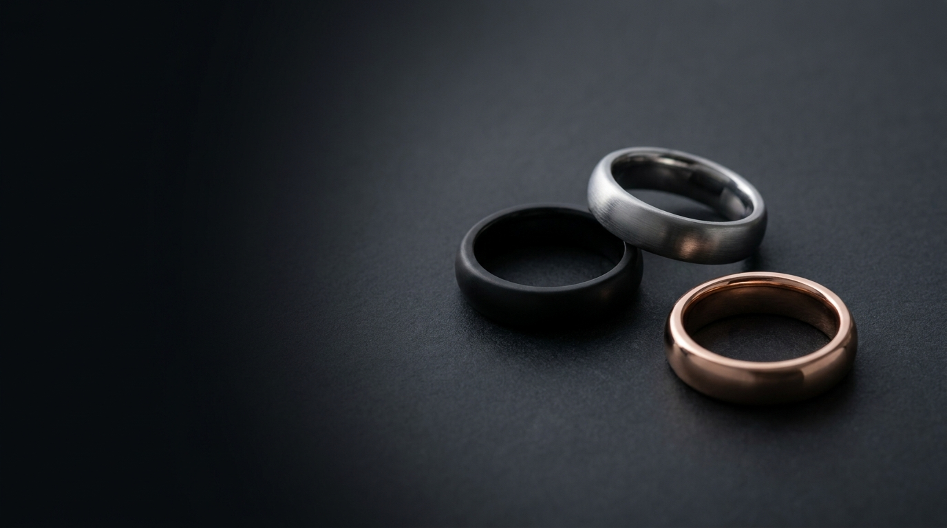 Smart Health Ring hero banner in three finishes